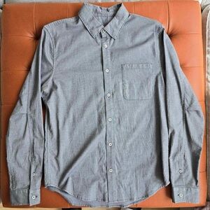 EUC lululemon commission button down - grey